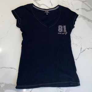 Black Guess Logo Tee